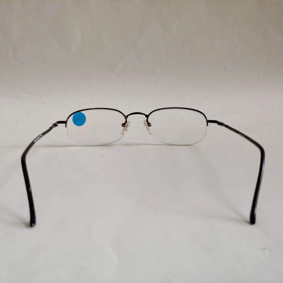 NWT Vintage 90's Rectangle Metal Semi-Rimless Reading Glasses +1.25 (S.Black) - Picture 3 of 4